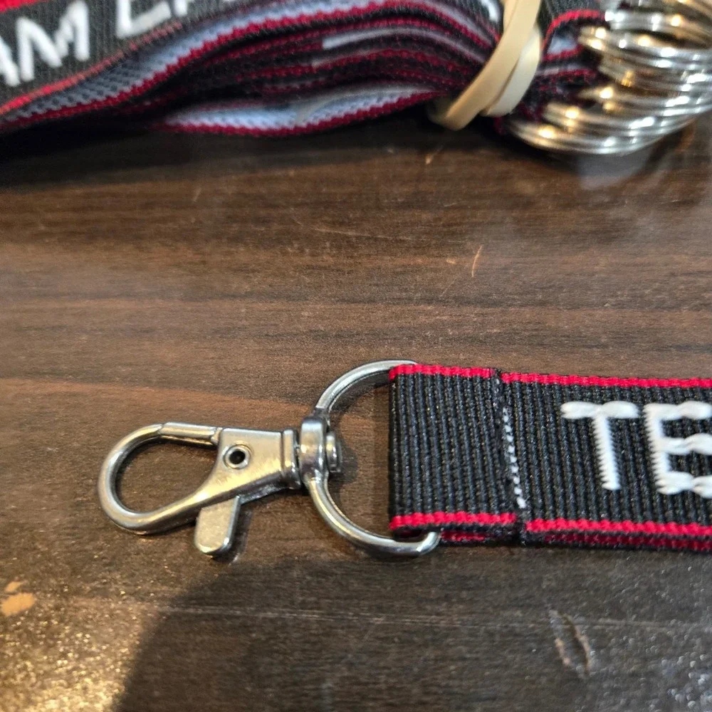 Team Canada Keychain Embroidered Double Sided Keyring Fob